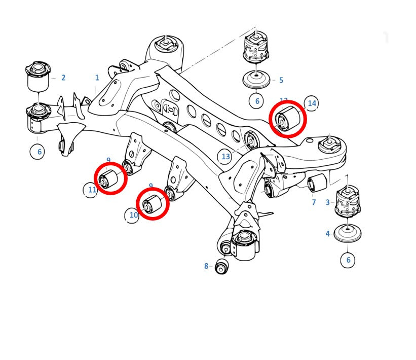 Douille de pont rigides Millway BMW M3 E92 E90