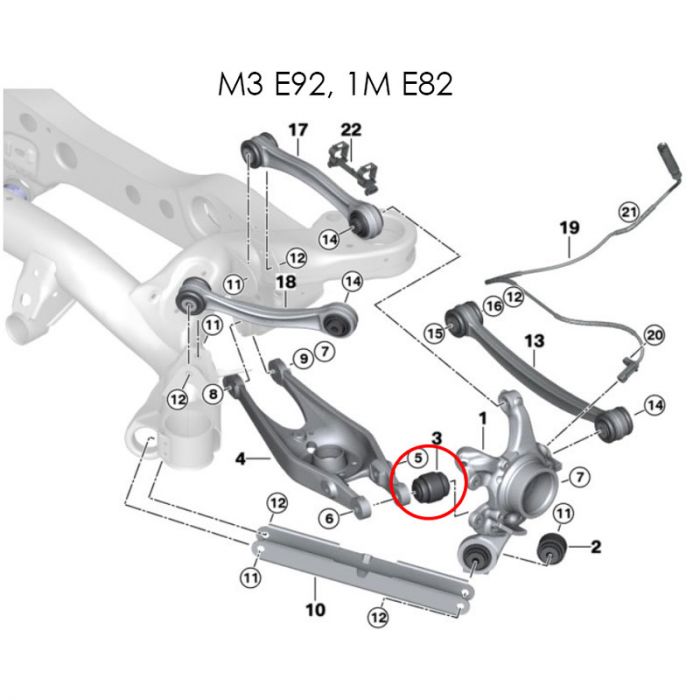 Rotules Excentriques de train Arrière Millway BMW M3 E92 E90