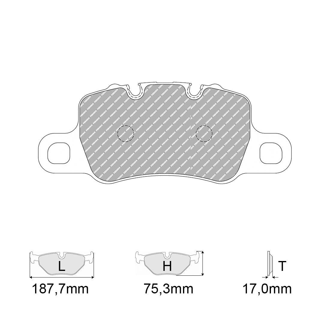 Plaquettes PAGID RSL1 Porsche 911 991 GT3