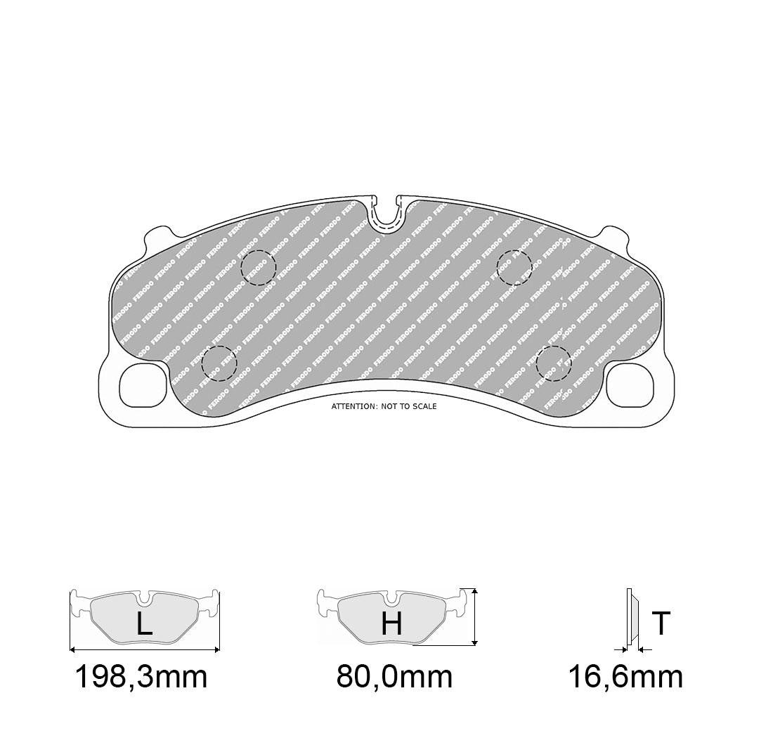 Plaquettes Ferodo DS UNO Porsche 911 991 GT3